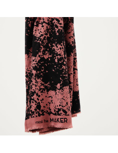 Tejido de crepé de viscosa Shadow Splash - Rosa palo
