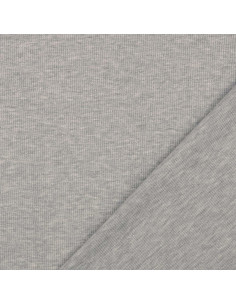 Tejido de punto a rayas con lurex - Gris 2