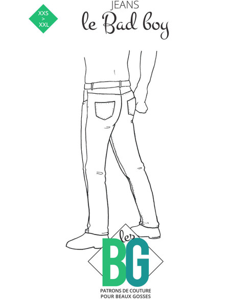 Patrón de jeans Le Bad Boy - Les BG