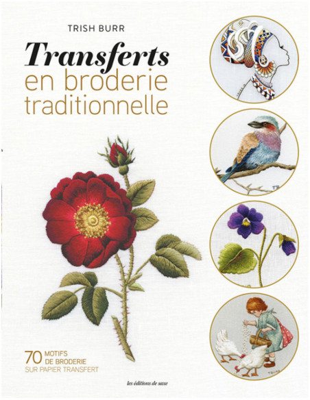 Libro de transferencias en bordado tradicional