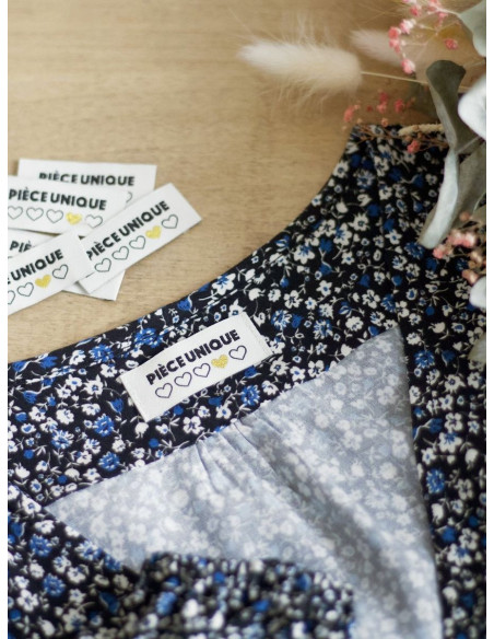 Lote de 6 etiquetas para coser - Pieza única
