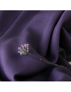 Tejido de crepé de viscosa violeta - Églantine & Zoé