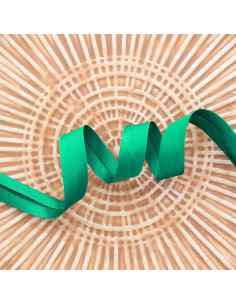 Cinta al bies de satén - Verde hierba