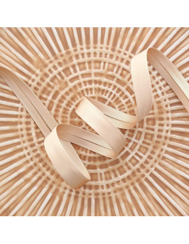 Cinta al bies de satén - Beige