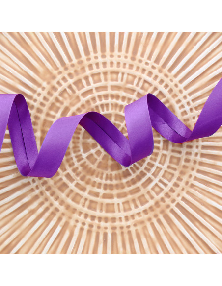 Cinta al bies de satén - Violeta