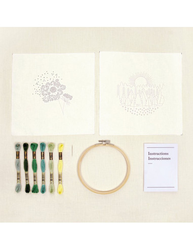 Kit dúo de bordado - Paseo por el bosque