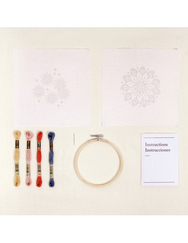 Kit dúo de bordado - Flores del levante