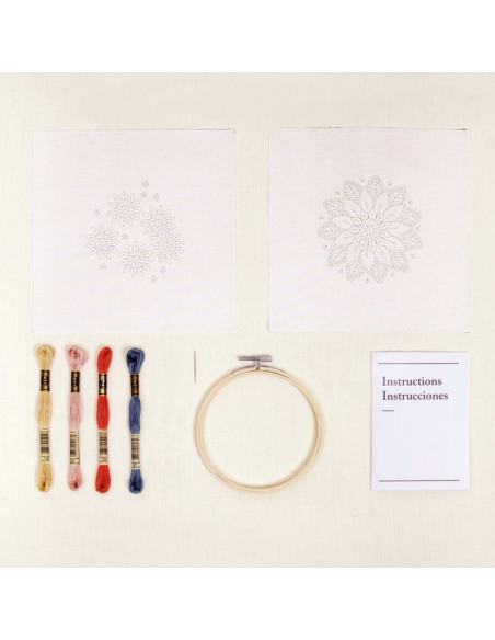 Kit dúo de bordado - Flores del levante