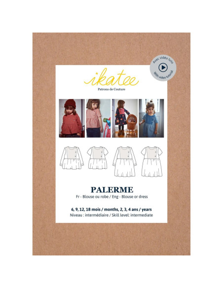 Patrón de blusa o vestido Palermo - Ikatee