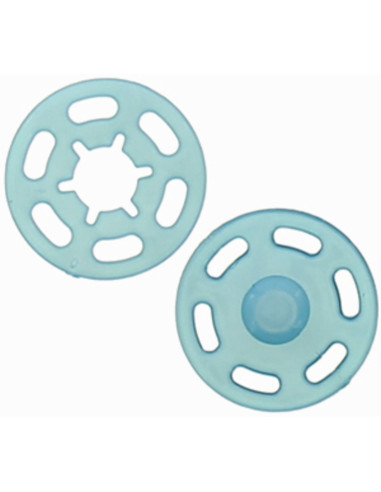 Botón de presión de plástico - Azul petróleo