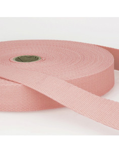 Correa de algodón para bolsas - Rosa bebé