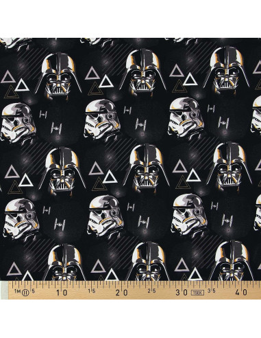 Tela de jersey Star Wars - Stormtrooper y Darth Vader