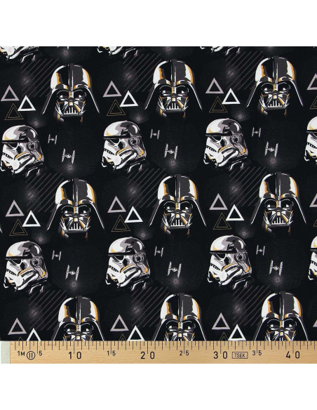 Tela de jersey Star Wars - Stormtrooper y Darth Vader