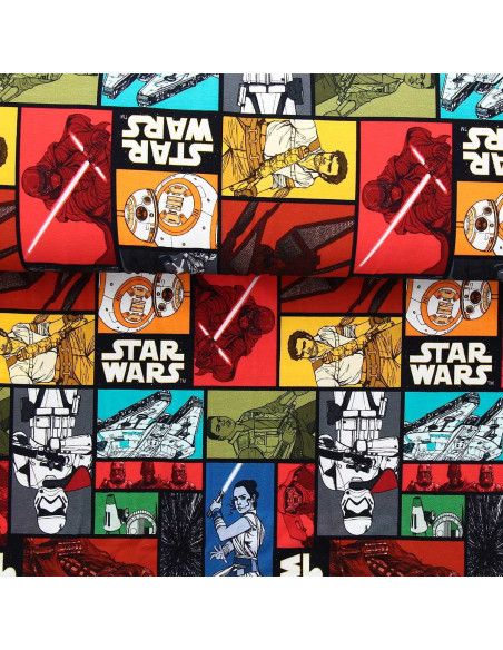 Tejido de punto Star Wars - Personajes coloridos