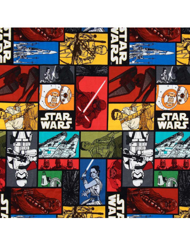 Tejido de punto Star Wars - Personajes coloridos