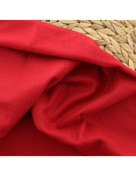 Tela de paño de lana para abrigo - Rojo