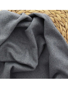 Tela de paño de lana para abrigo - Gris