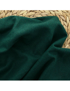 Tela de paño de lana para abrigo - Verde botella
