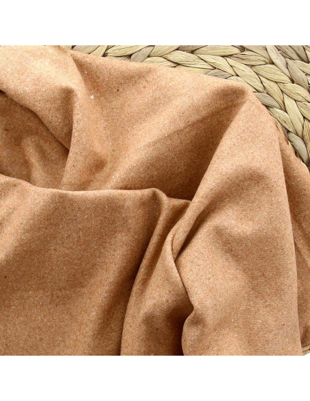 Tela de paño de lana para abrigo - Beige