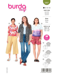 Patrón de blusa - Burda 5997