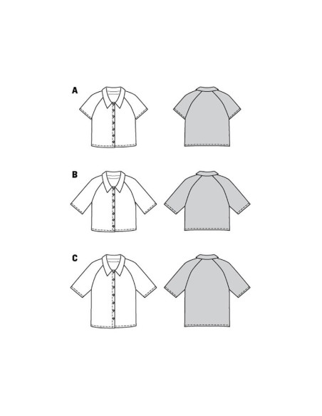 Patrón de blusa - Burda 5997
