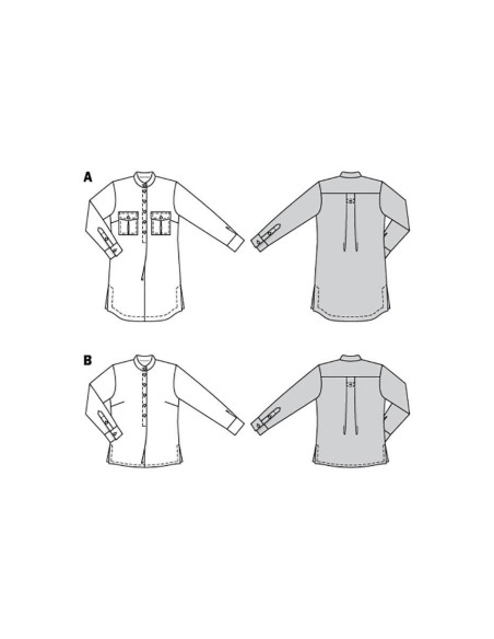 Patrón de blusa - Burda 6001