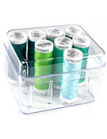 Caja para bobinas de hilos Gütermann 12
