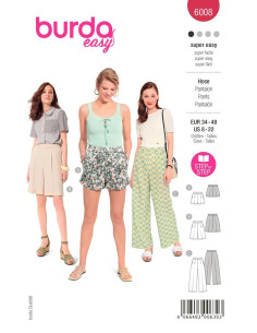 Patrón de pantalón - Burda 6008