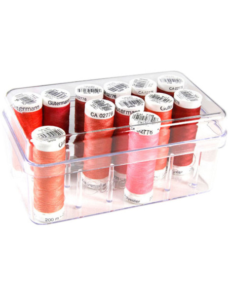 Caja para bobinas de hilos Gütermann 18