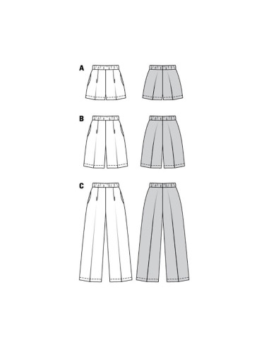 Patrón de pantalón - Burda 6008