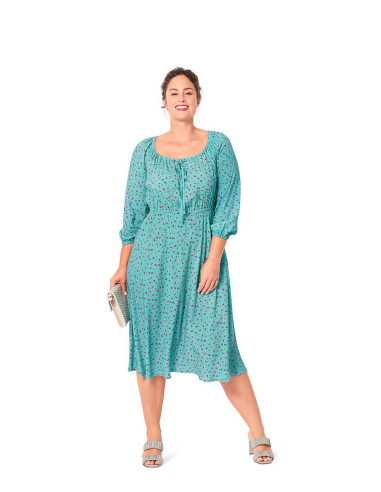 Patrón de vestido y blusa - Burda 6016
