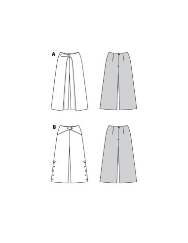 Patrón de pantalón - Burda 6032