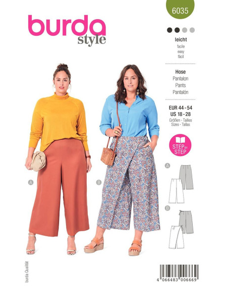 Patrón de pantalón - Burda 6035