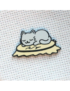 Portaagujas magnético - Gato durmiendo 2