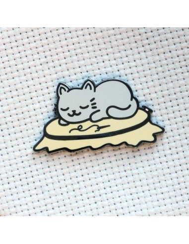 Portaagujas magnético - Gato durmiendo