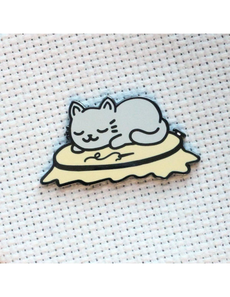 Portaagujas magnético - Gato durmiendo
