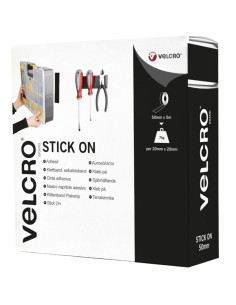 VELCRO® Brand Cinta autoadherente adhesiva fijación extrema 50mm x 5M negro