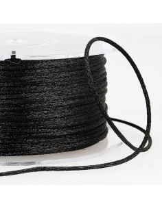 Cordón cola de rata - Negro