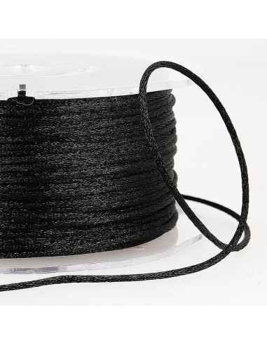 Cordón cola de rata - Negro