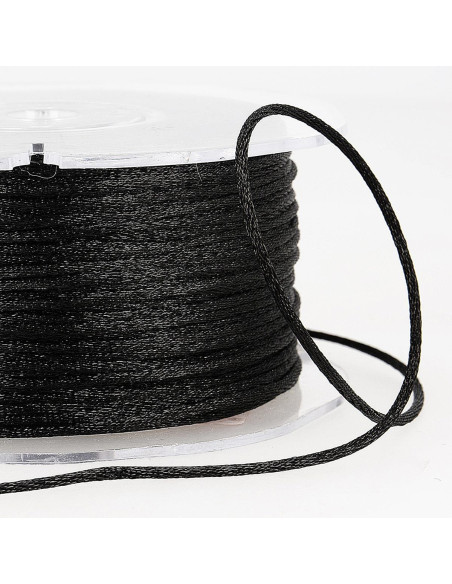 Cordón cola de rata - Negro
