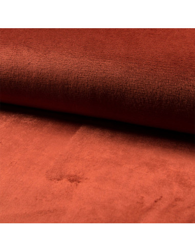 Tela de peluche acogedora - Terracota