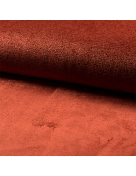 Tela de peluche acogedora - Terracota