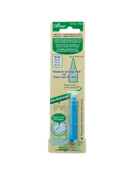Cartucho recargable para bolígrafo marcador de tiza Chaco Liner Pen Clover - Azul