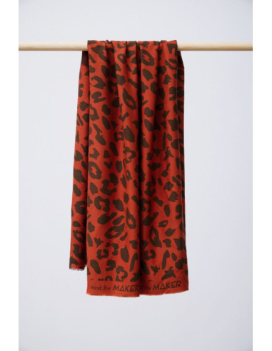 Tejido sarga viscosa - Urban Leo calabaza