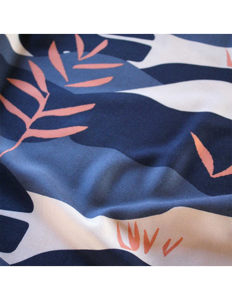Tejido crepé de viscosa Solis azul - Églantine & Zoé