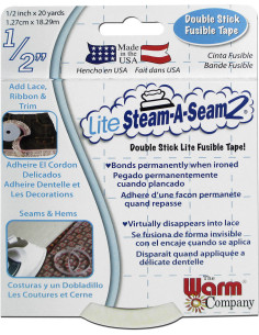 Cinta adhesiva de doble cara Lite Steam-A-Seam2 - 1,27 cm x 18,29 m