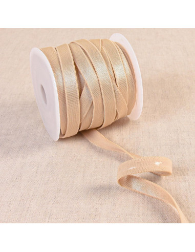 Elástico antideslizante satinado - Beige