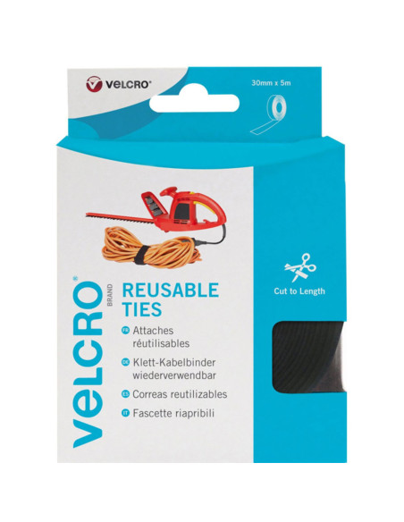 VELCRO® ONE-WRAP® Correas de sujeción 30mm x 5M negro