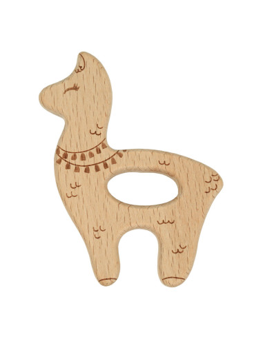 Anillo de dentición de madera - Llama