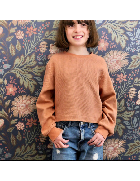 Patrón de sudadera corta Vancouver kids - Ikatee